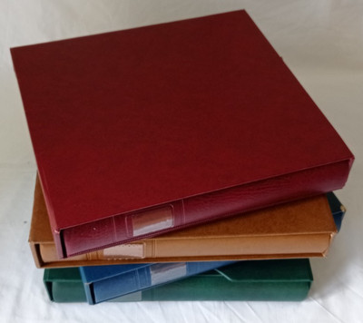 LINDNER 18-RING LUXURY STAMP ALBUMS, VARIOUS COLOURS & DESIGNS, CHOOSE FROM LIST