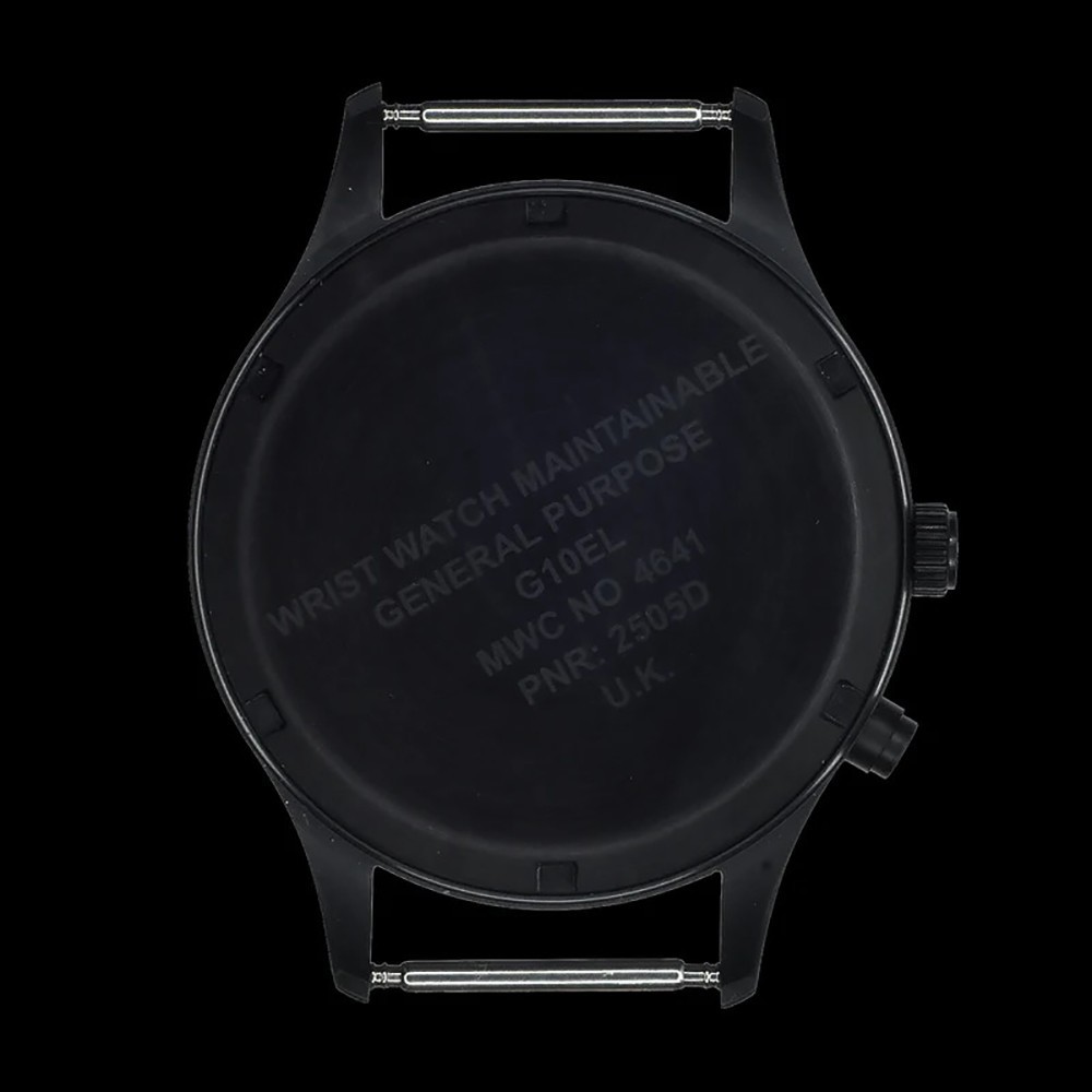 MWC G10 Remake Quarzo Acciaio Data Tessuto Nero Grigio Orologio Uomo