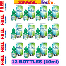 12 x Scatole di OPTIVE FUSION 10ml Lubrificante Collirio Idratazione Spedizione Espressa