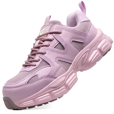Sicherheitsschuhe Damen Leicht Arbeitsschuhe rutschfest mit Stahlkappe Sportl... - Bild 1 von 4