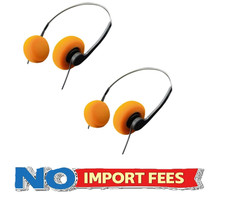 Risprsulen 2Pcs Orange Retro Over-Ear Headphone,Vintage Feelings Underwire Headp