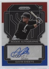 2022 Panini Prizm Rookie Red White & Blue 15/50 Gavin Sheets #RA-GS Auto 8k4