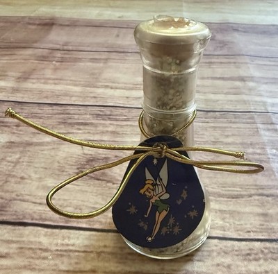 RARE VINTAGE 1980'S TINKERBELL PIXIE DUST BOTTLE SOUVENIR FROM DISNEYLAND NOS