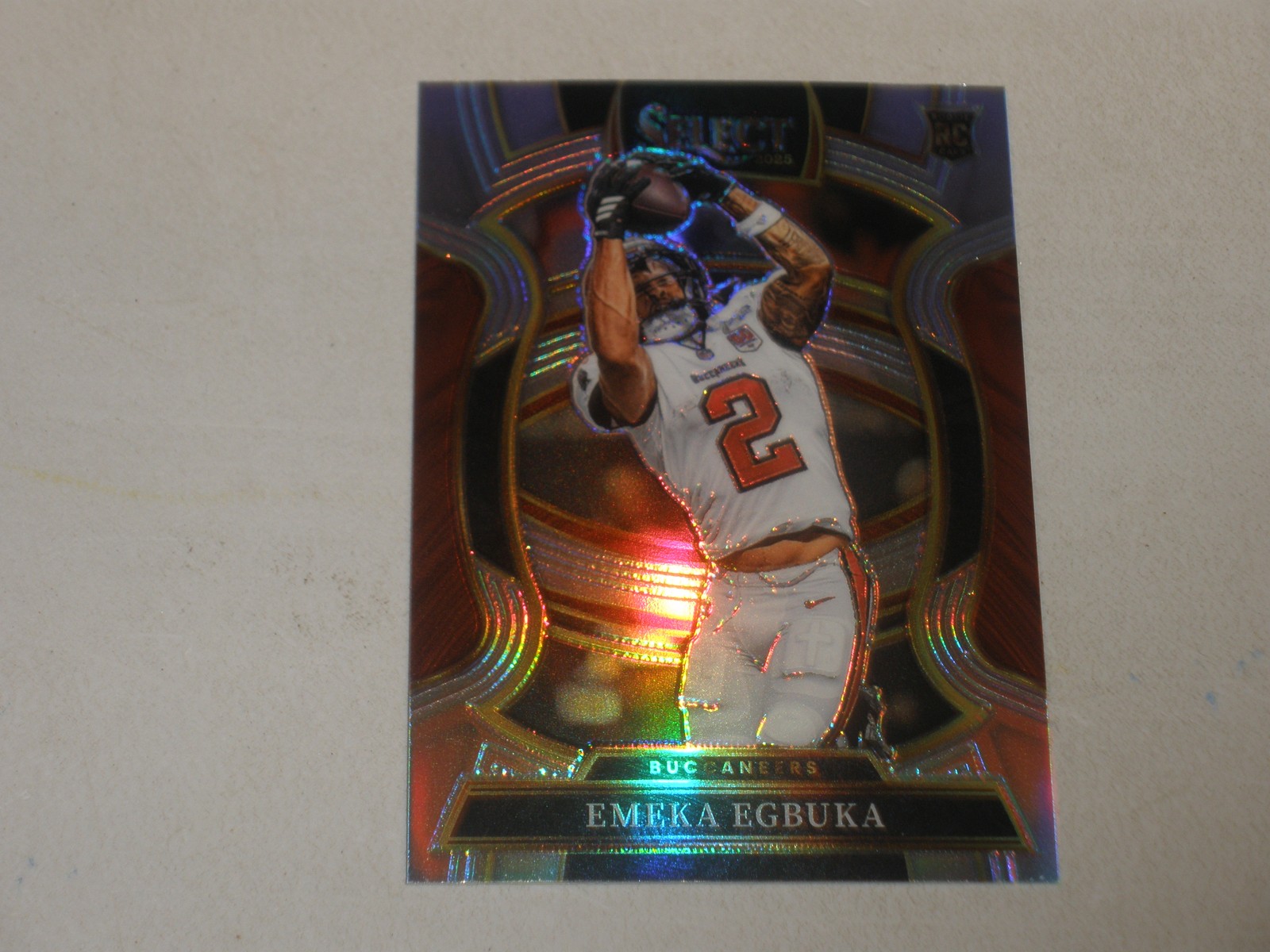 2025 Panini Select Concourse Level Silver Prizm #37 Emeka Egbuka Rookie RC