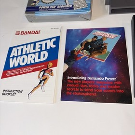 ATHLETIC WORLD VIDEOGIOCO NINTENDO NES COMPLETO DI SCATOLA CIB Testato