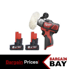 Milwaukee M12BPS M12 12V Cordless Sub Compact Polisher / Sander With 2 x 6.0Ah