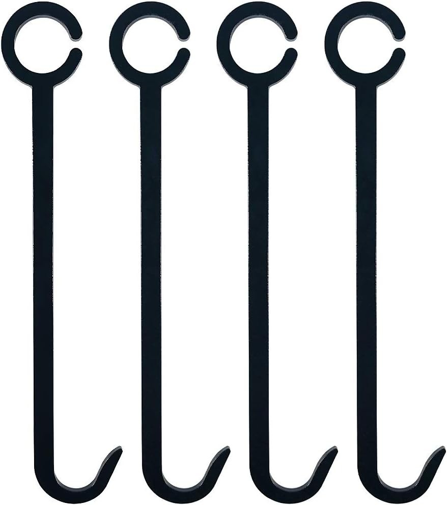 AR500 2x4 & Pipe Target Stand Bracket Kit - Corrosion-Resistant Steel Hooks