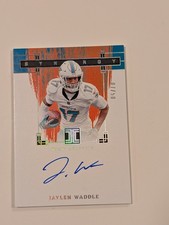2024 Impeccable Jaylen Waddle Synergy Canvas On Card Auto /50 Dolphins