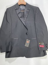 Mens P and L Black Peak Collar Classic Tuxedo 42R Formalwear NEW