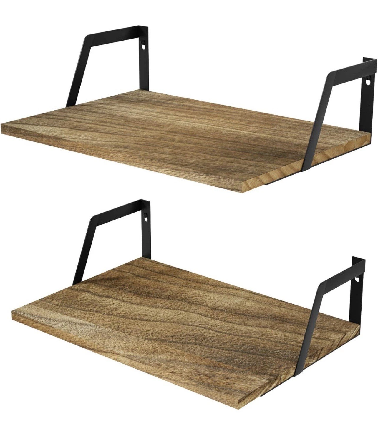 New Floating Wood Shelves Wall Mounted Set of 2 with Large Capacity
Opens in a new window or tab
