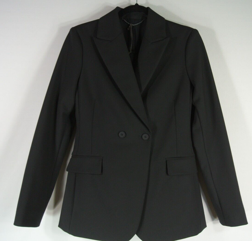 NEW AllSaints Afia Blazer in Black Size 4 #C3493 - Picture 2 of 12