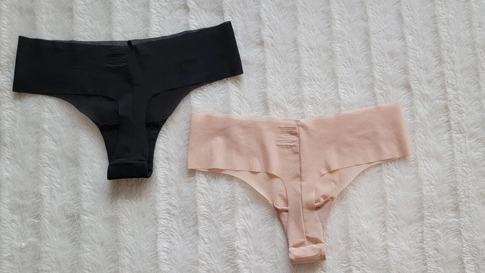 Panty Micro Tanga Corte Libre Cosabella (Paquete de 2) Talla S/M en Cinque y Negro - ¡Nuevo! Foto 2 de 4