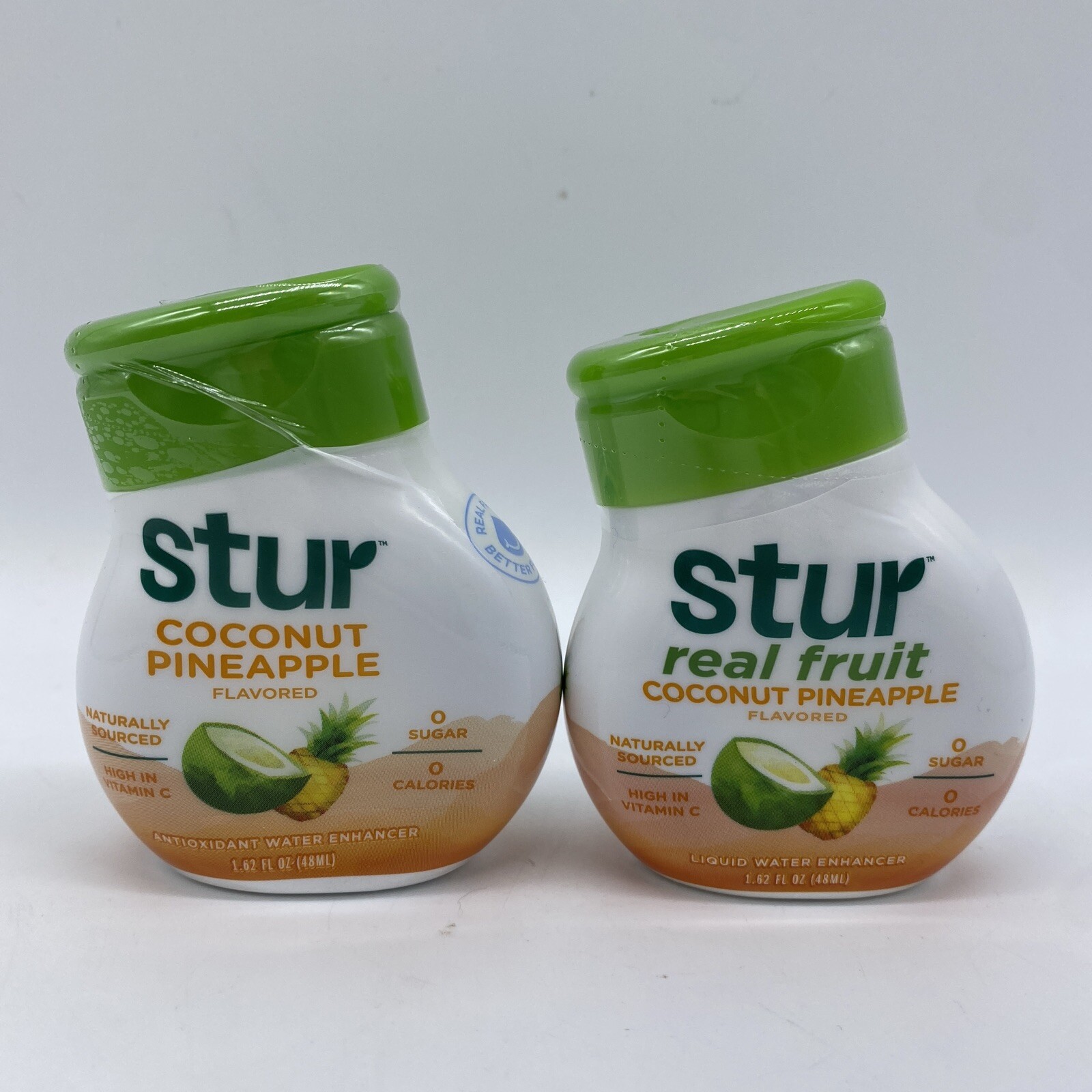 2 x 1.62 fl oz STUR All Natural Coconut Water & Pineapple Liquid Drink