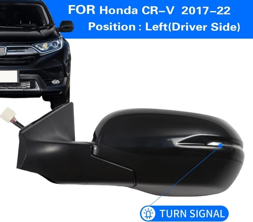 Left Driver Side View Mirror for HONDA CRV 2017-2022 W/BSM Power Signal Heated