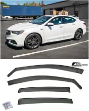 EOS Visors For 15-20 Acura TLX JDM IN-CHANNEL Side Window Deflectors Rain Guards