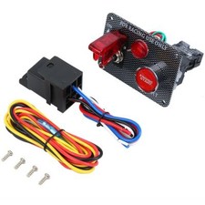 12v Carbon Ignition Switch Panel Engine Start Push Button Led Racing Car 12v Carbon Ignition Switch Panel Engine Start Push Button Led Racing Car