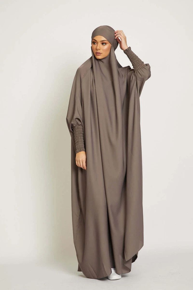One Piece Full Length Jilbab Khimar with Chunnat sleeves All Color