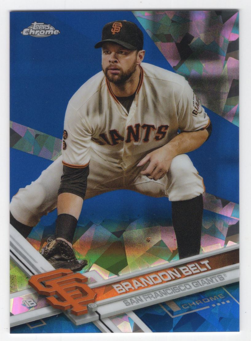 2017 Topps Chrome Sapphire Edition Print Run 250 Brandon Belt #347 San Francisco