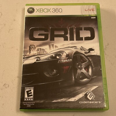 GRID (Microsoft Xbox 360, 2008) Complete w/ Manual