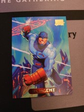 1994 Marvel Masterpieces Trading Card #129 U.S. Agent Corner Damage