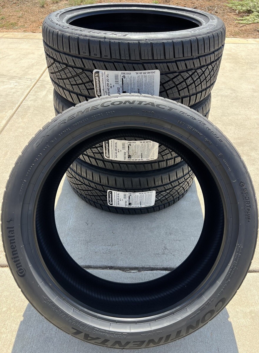 FOUR BRAND NEW Continental ExtremeContact DWS06 Plus Tires 245