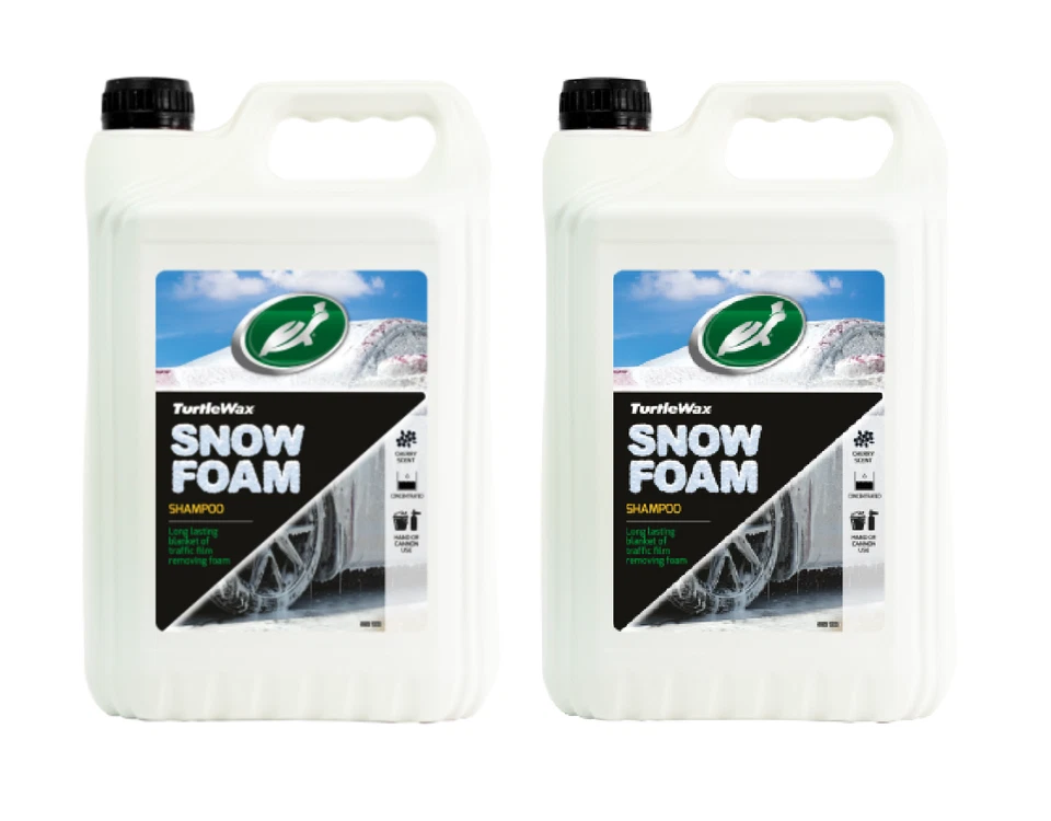 Turtle Wax Snow Foam Car Shampoo 2 x 5 Litre