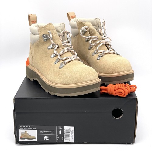 Sorel Hi Line Hiker Ceramic Major Hiking Boots Tan Waterproof New Open Box