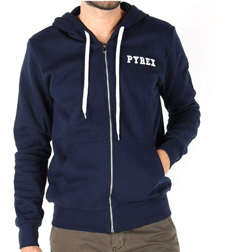 FELPA UOMO PYREX 34206 SPORT FASHION CAPPUCCIO COTONE FELPATO ZIP SPORTIVO  BLU | eBay