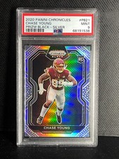 2020 Panini Chronicles Chase Young RC Rookie #PB21 Prizm Black Silver PSA 9