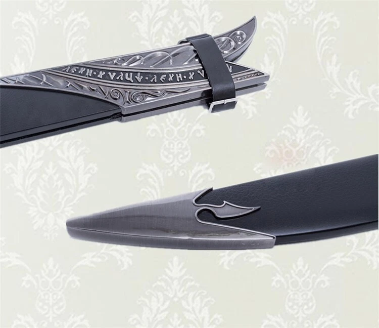 S3330 PELÍCULA ORCRISTO ESPADA DE THORIN ESCUDO ROBLE CON PLACA Y VAINA NEGRA 40" Foto 4 de 4