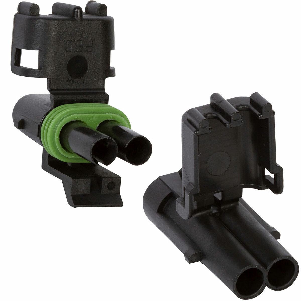 12010973 & 12015792 - Weather Pack 2 Pin Male & Female Connector