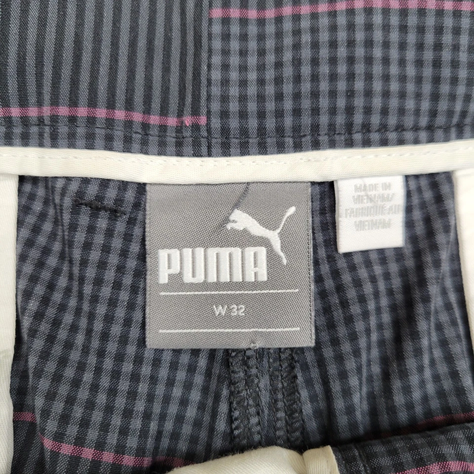 Puma Shorts Men 30 Golf Performance Hybrid Chino Pants Button Zip Blue Adult - Image 2 of 4
