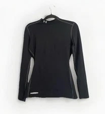 Under Armour Women’s M ColdGear Fitted Mock Black Long Sleeve Shirt RN# 96510