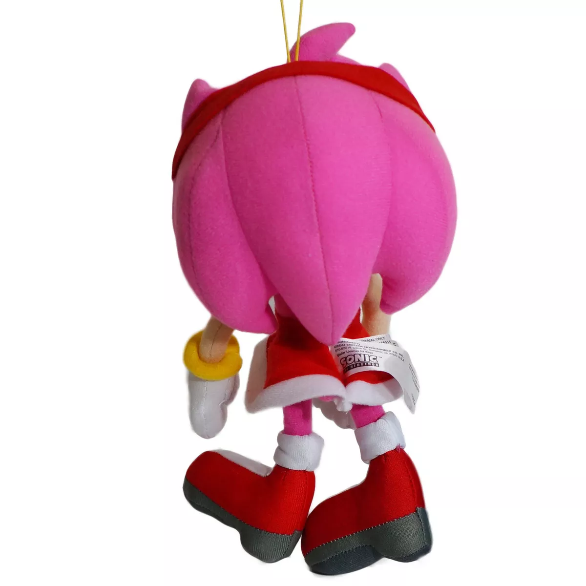 GE Animation GE-52635 Sonic The Hedgehog 9 Amy Rose in Red Dress Stuffed  Plush