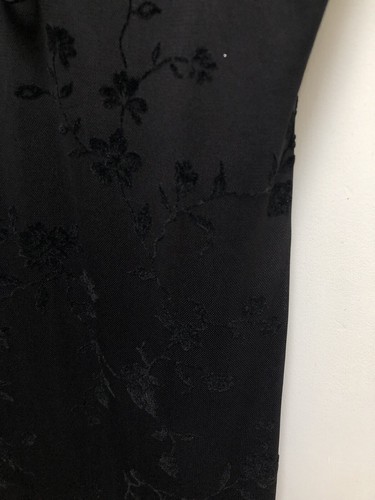 Size 12 urban outfitters black mesh y2k sheath dress with soft floral pattern - Picture 4 of 7