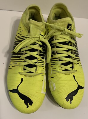 Puma Boys Future Z 4.1 FG AG 106400-01 Neon Yellow Soccer Cleats Shoes Size 6C