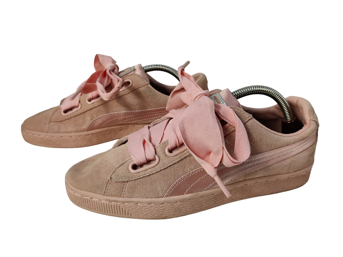 Womens pink sales suede trainers
