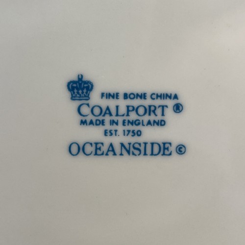 Coalport Oceanside England White Embossed Seashells Dinner Plate(s) 10 7/8" - Picture 3 of 6