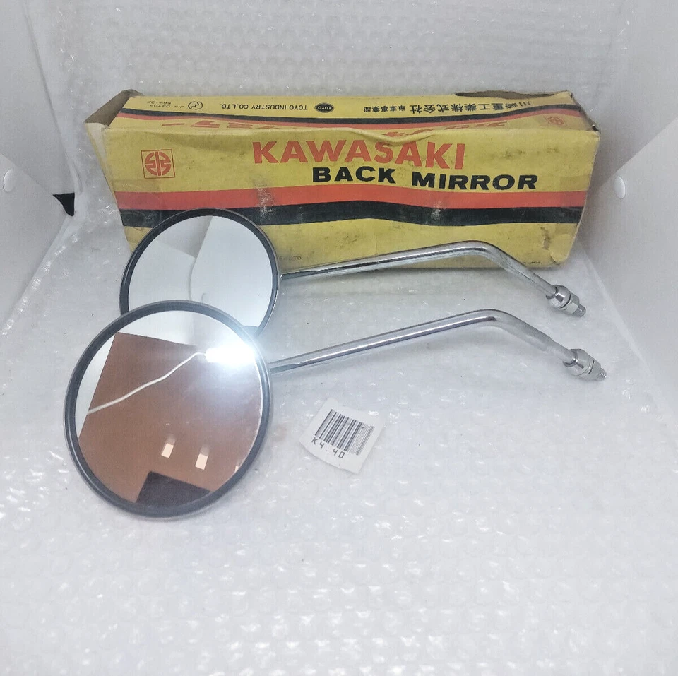 Espejo retrovisor original Kawasaki GA GA2 GA3 G3SS GA5 B1 A1 G7 A7 MC1 2 lado izquierdo nuevo de stock Foto 2 de 4