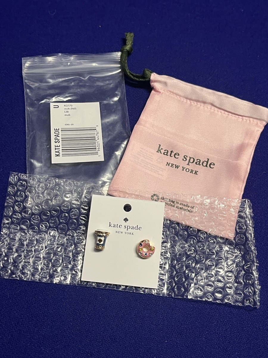 Kate Spade Coffee Break Donut And Coffee Cup Stud Earrings Kate Spade Coffee Break Donut And Coffee Cup Stud Earrings
