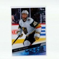 JAKE BISCHOFF '20/21 Upper Deck Extended CLEAR CUT YOUNG GUNS rookie card #713