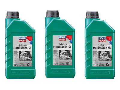 3x Original Liqui Moly 1L 2-Takt-Motorsägen-Öl 2T Chainsaw Oil Öl Säge-Öl 1282