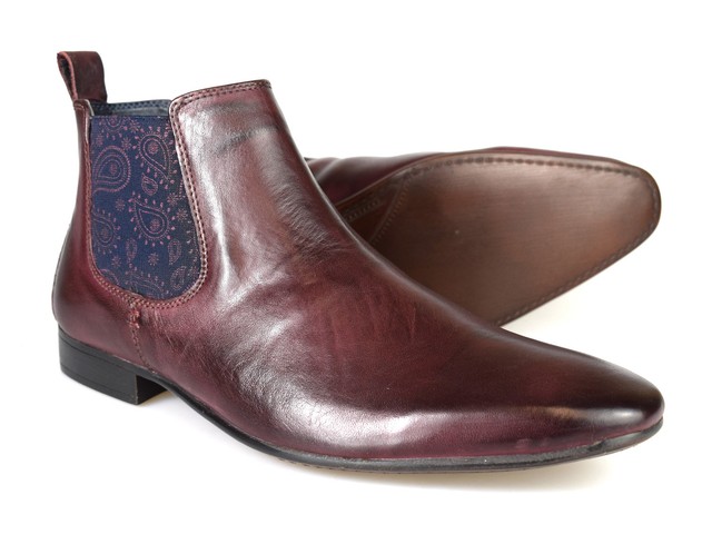 mens silver chelsea boots