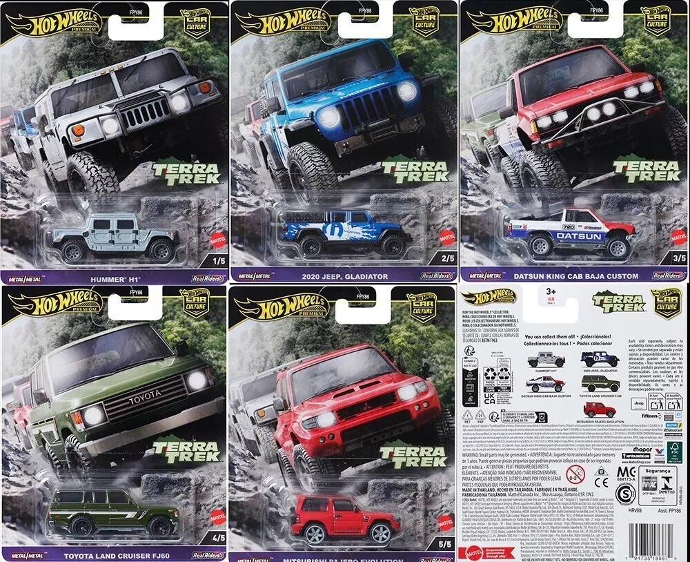 Hot Wheels Premium Car Culture Terra Trek 2024 Set of 5 (In-Stock