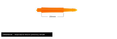 Harrows Clic Standard Short 2ba Dart Shafts - Orange