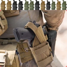 2 pcs/lot Tactical Pistol Holster Concealed Gun Holster Molle Storage Pouches