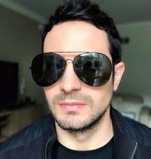 Mens Oversized Large ROCK STAR Aviator Metal Frame Big XL 80s Sunglasses 4101