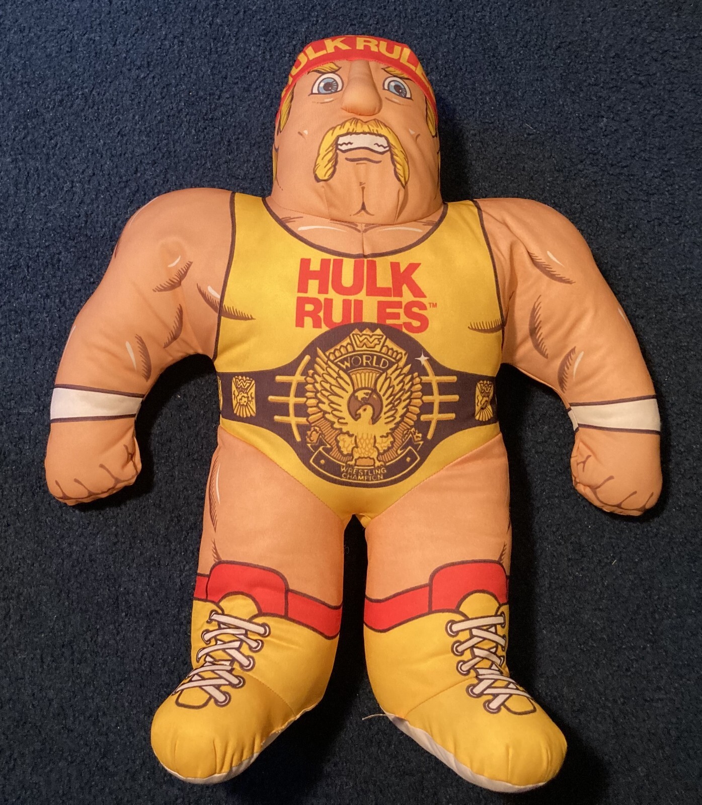 Vintage Tonka Hulk Hogan WWF Wrestling Buddy Plush Pillow 1990's eBay