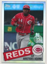 ARISTIDES AQUINO 85TC-21 2020 Topps Chrome 35th ANN 1985 TOPPS REFRACTOR RC REDS