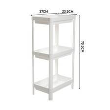 Freestand Bathroom Storage Rack 3/4 Tier Caddy Shelf Organizer Bookcase Shelving